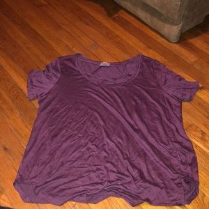 Purple crisscross top